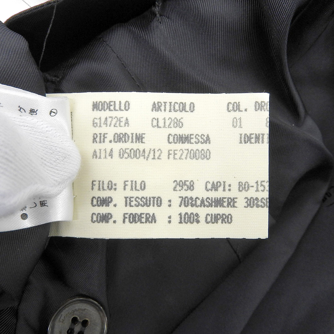 Excellent Salvatore Ferragamo tailored jacket single Brown cashmere mens 46