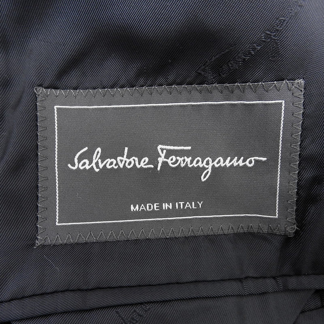 Excellent Salvatore Ferragamo tailored jacket single Brown cashmere mens 46