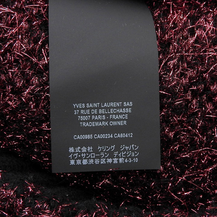 Excellent SAINT LAURENT PARIS tops lame knit Pink Nylon Women XS 563424