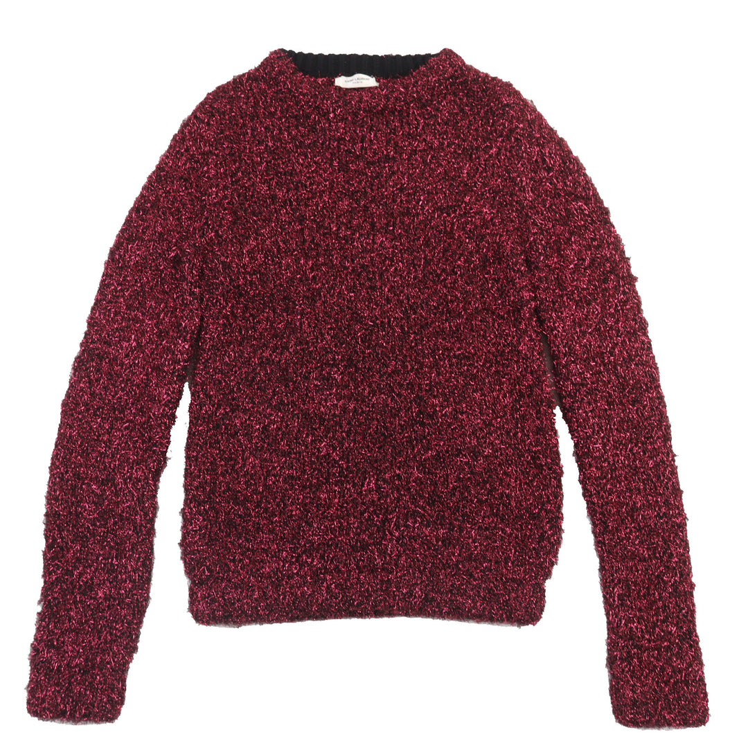 Excellent SAINT LAURENT PARIS tops lame knit Pink Nylon Women XS 563424