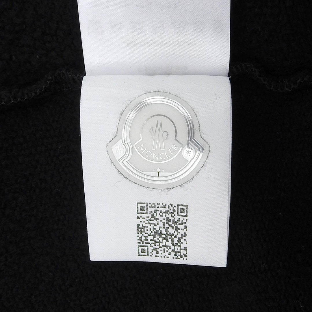 Excellent MONCLER Jersey MAGLIA Large logo gradient track jacket black cotton