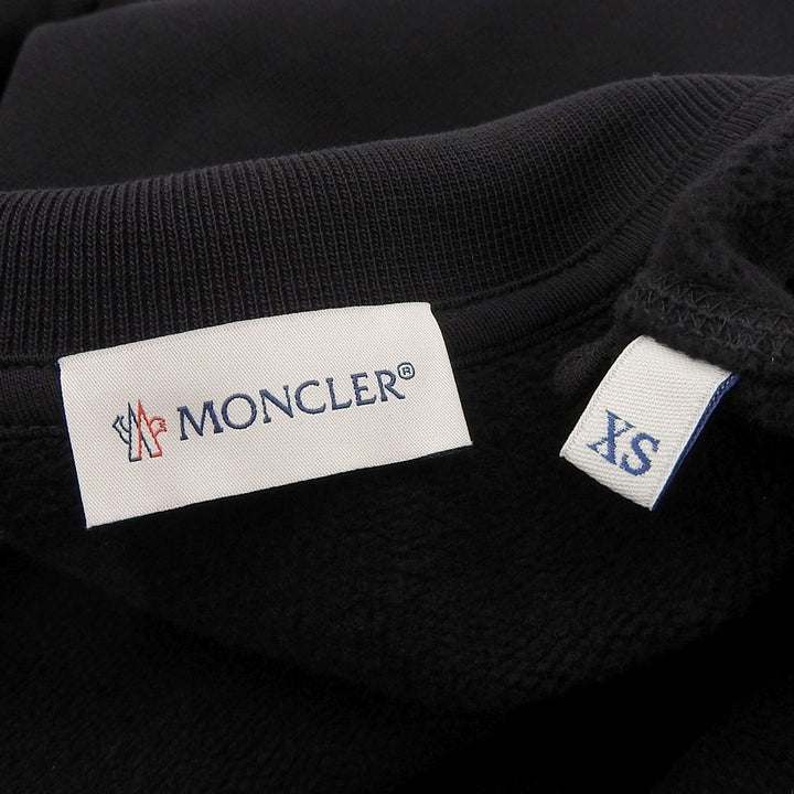 Excellent MONCLER Jersey MAGLIA Large logo gradient track jacket black cotton mens XS