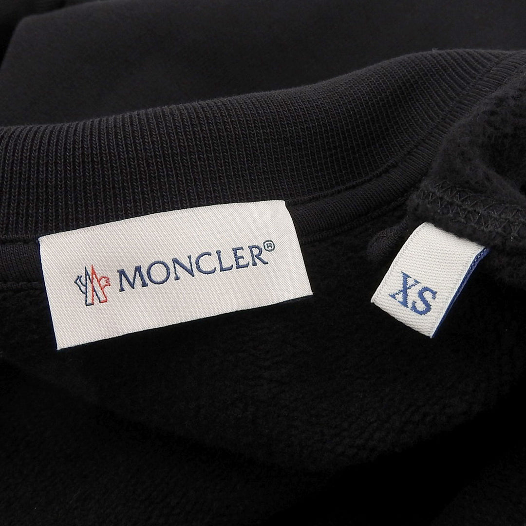 Excellent MONCLER Jersey MAGLIA Large logo gradient track jacket black cotton
