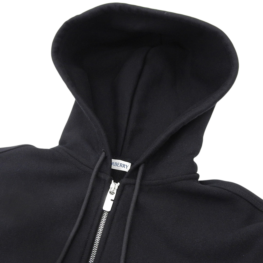 Pristine BURBERRY hoodie Back logo 8099928950 black cotton mens M 8099928