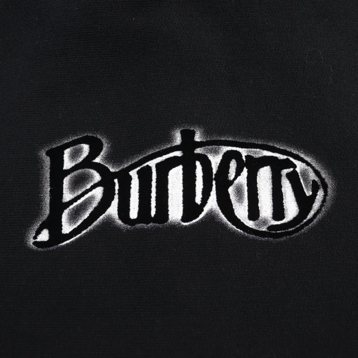 Pristine BURBERRY hoodie Back logo 8099928950 black cotton mens M 8099928