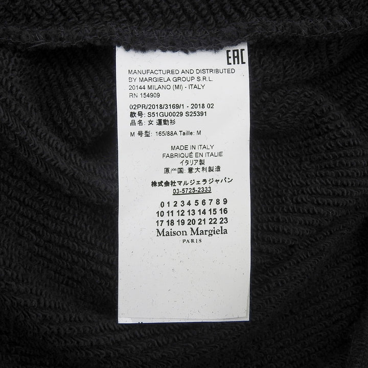 Excellent Maison Margiela 1 hoodie spray design Black purple cotton Women M S51GU0029
