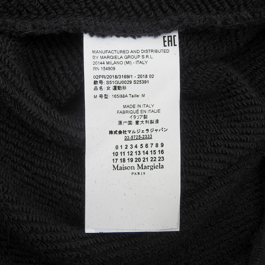 Excellent Maison Margiela 1 hoodie spray design Black purple cotton M S51GU0029