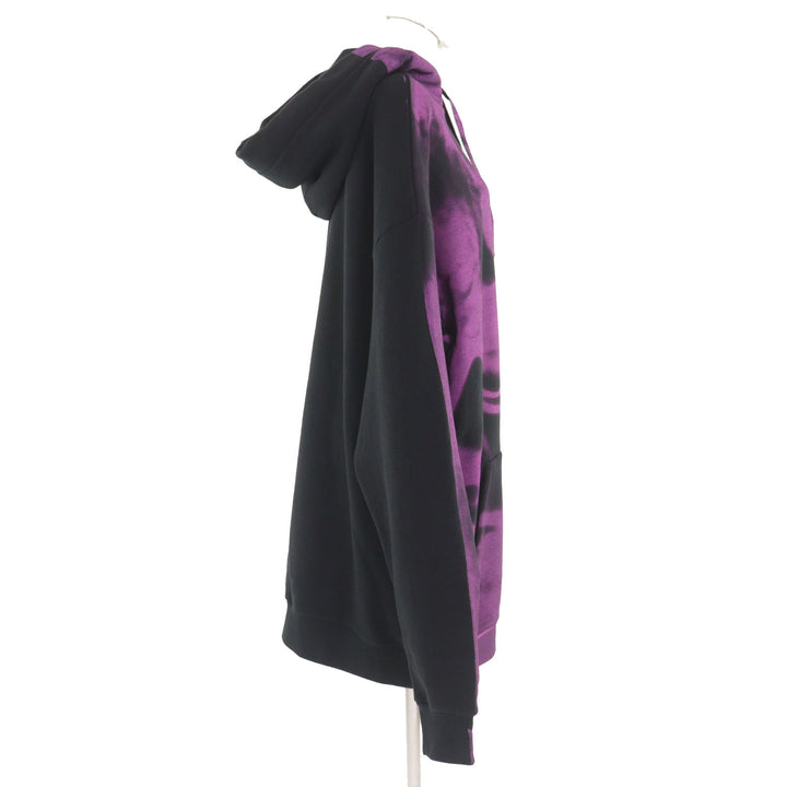 Excellent Maison Margiela 1 hoodie spray design Black purple cotton M S51GU0029