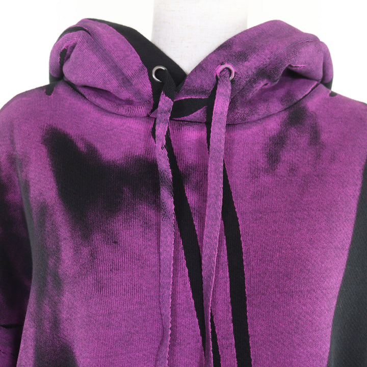Excellent Maison Margiela 1 hoodie spray design Black purple cotton M S51GU0029