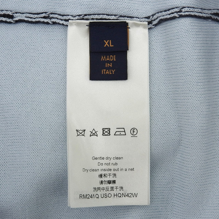 Excellent LOUIS VUITTON knit Gradient Monogram Gray cotton mens XL