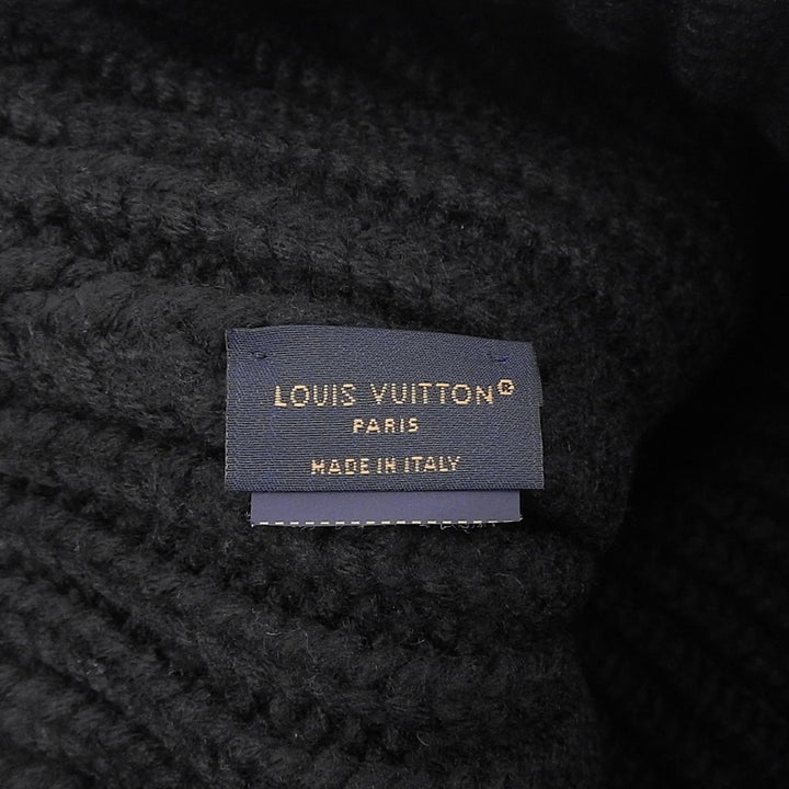 Great LOUIS VUITTON Knit cap Beanie Epi black mens M79370