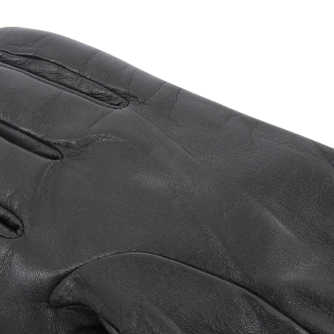 Pristine EMPORIO ARMANI gloves 624136 leather gloves black Lamb leather mens S