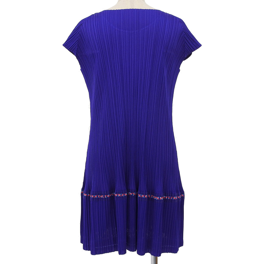 Excellent PLEATS PLEASE Tunic Short-sleeved mini dress polyester 4 PP03-JT576