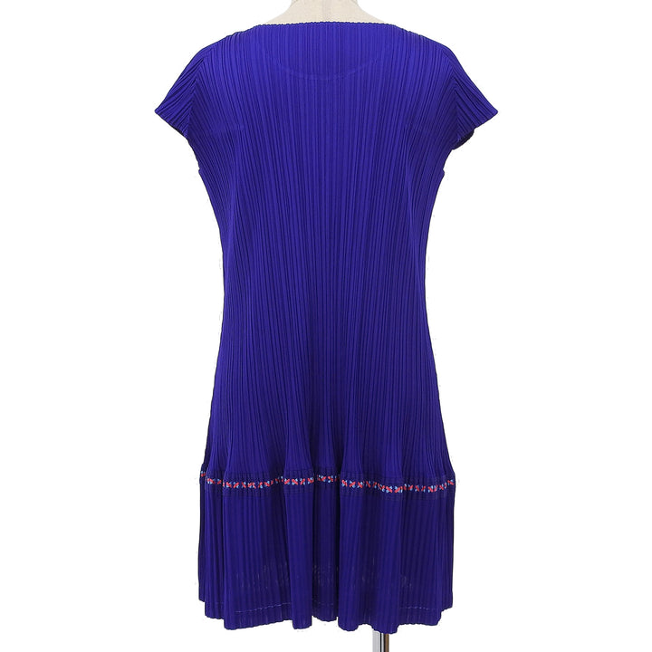 Excellent PLEATS PLEASE Tunic Short-sleeved mini dress polyester 4 PP03-JT576