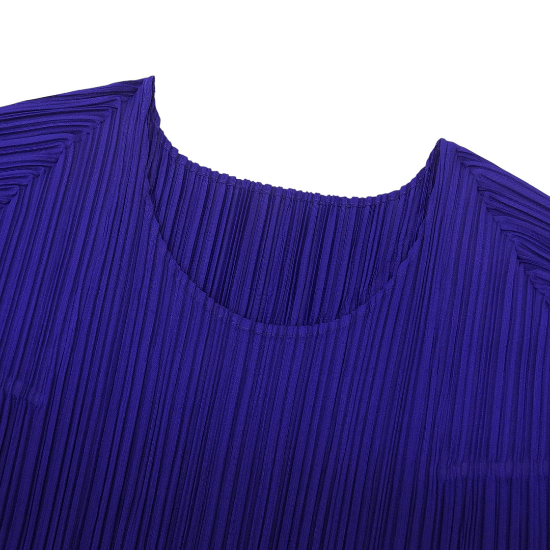 Excellent PLEATS PLEASE Tunic Short-sleeved mini dress polyester 4 PP03-JT576