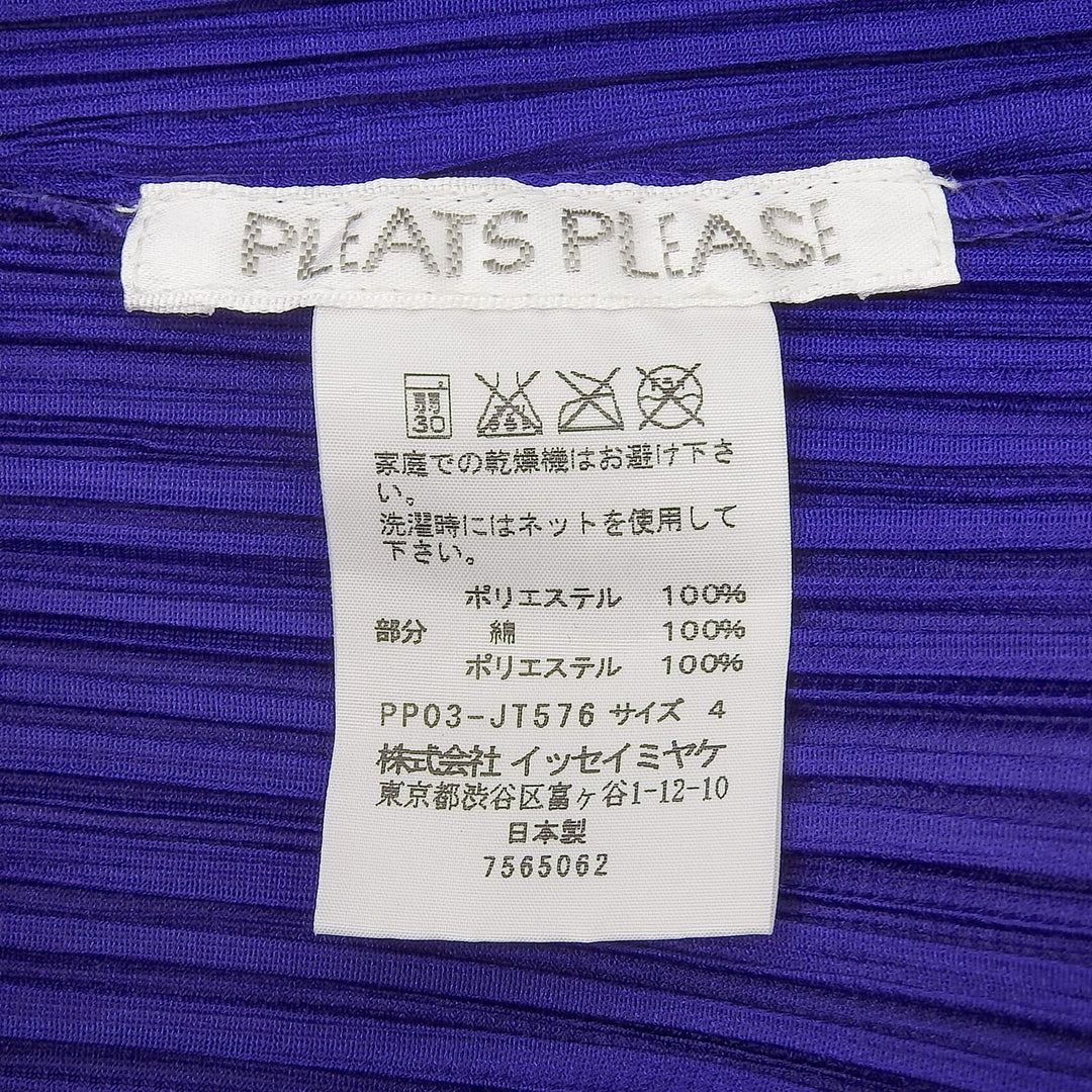 Excellent PLEATS PLEASE Tunic Short-sleeved mini dress polyester 4 PP03-JT576