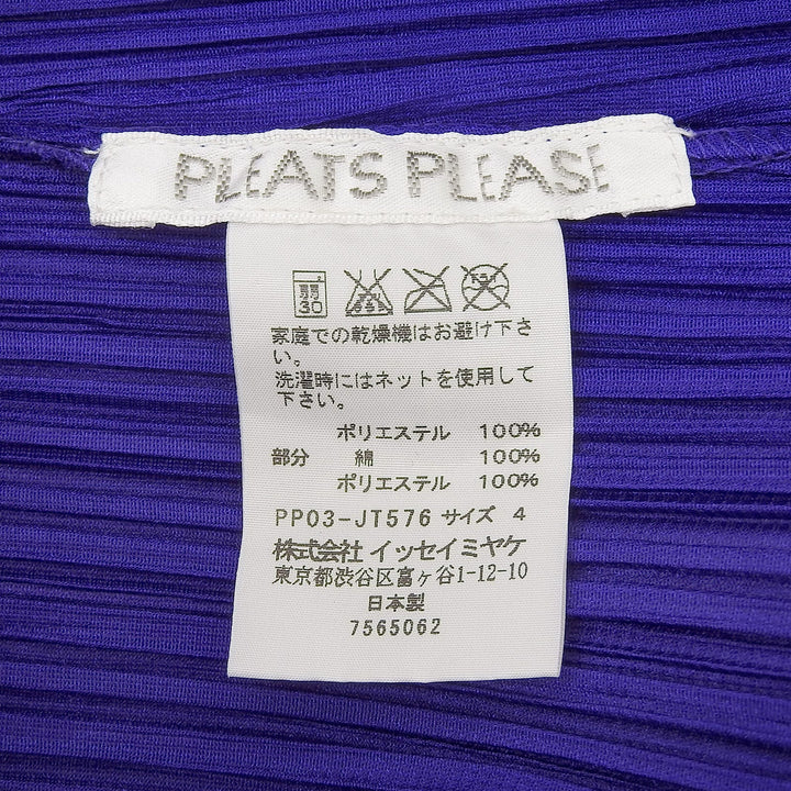 Excellent PLEATS PLEASE Tunic Short-sleeved mini dress polyester 4 PP03-JT576