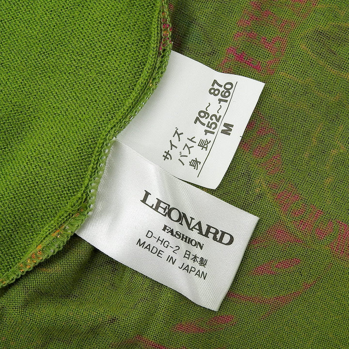 Excellent LEONARD FASHION cardigan green hair Women M