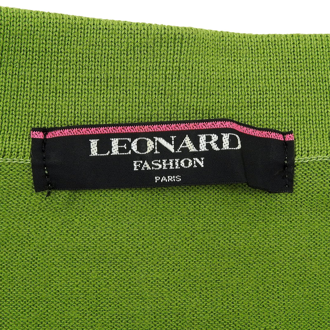 Excellent LEONARD FASHION cardigan green hair Women M