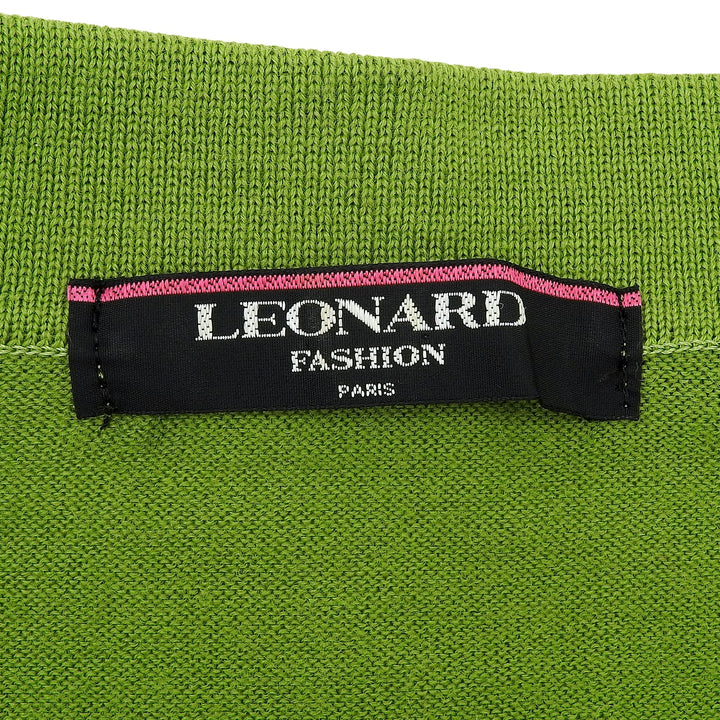 Excellent LEONARD FASHION cardigan green hair Women M