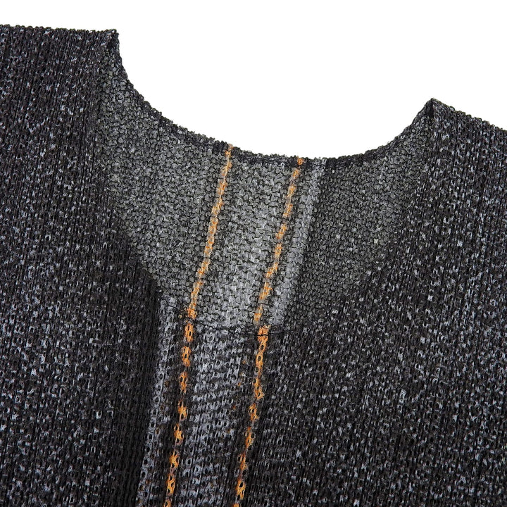 Excellent PLEATS PLEASE T-shirt Gray polyester Women 3 PP13-JK534