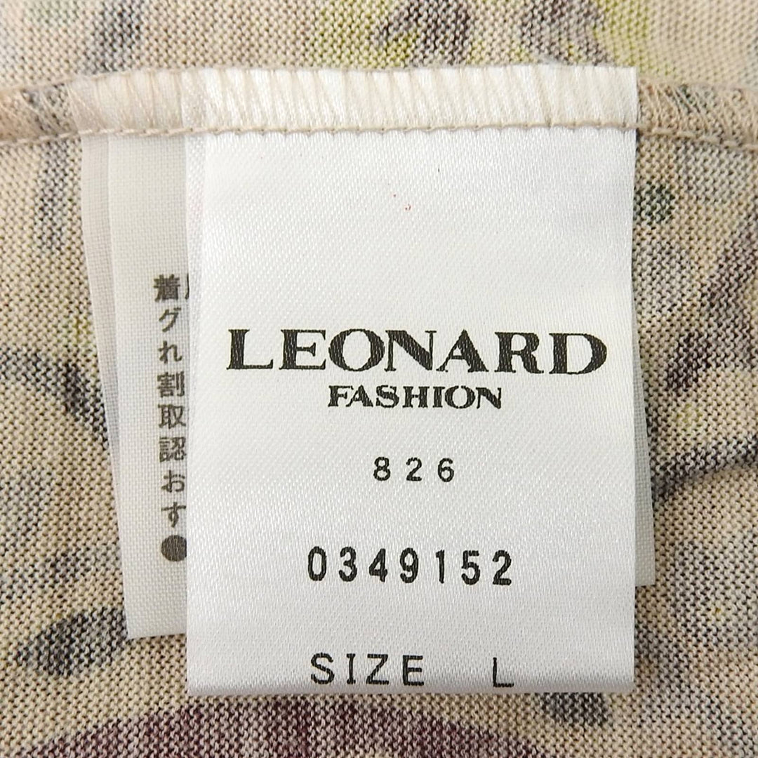 Great LEONARD FASHION T-shirt Paisley all-over print long sleeves Beige multi