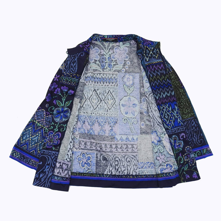 Excellent LEONARD FASHION shirt Stand collar all-over pattern Women 0339113