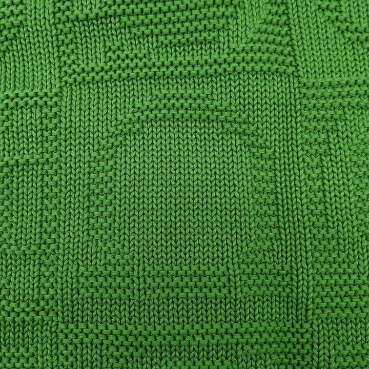 Great Salvatore Ferragamo cardigan Gancini woven pattern green cotton Women S