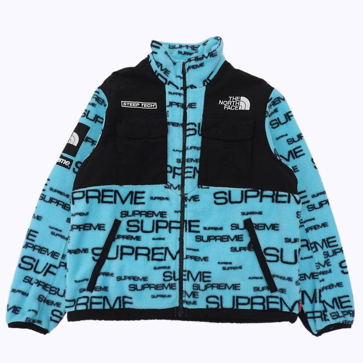 Great Supreme THE NORTH FACE coat All-over logo fleece jacket NA52101I