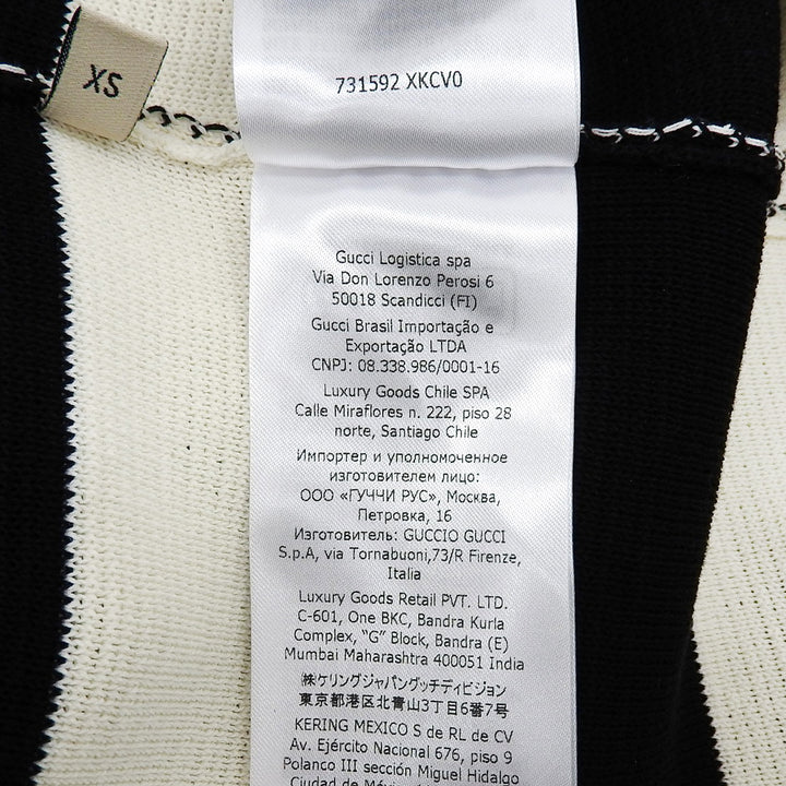 Excellent GUCCI one piece Black White cotton Women XS 731592
