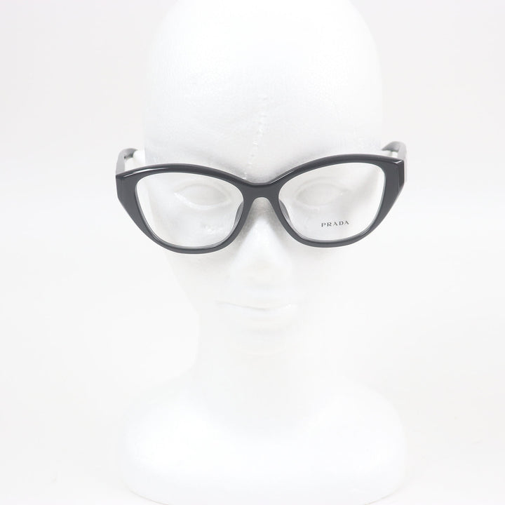 Excellent PRADA Glasses Triangle logo black mens