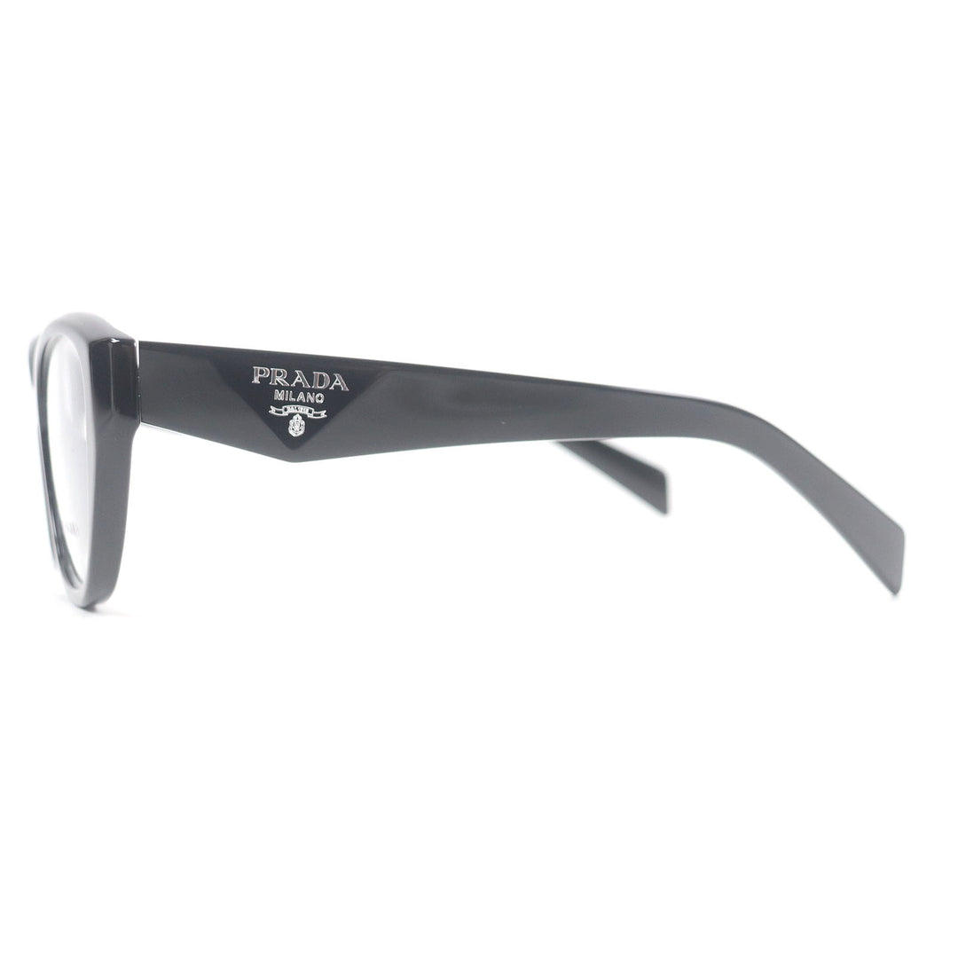 Excellent PRADA Glasses Triangle logo black mens