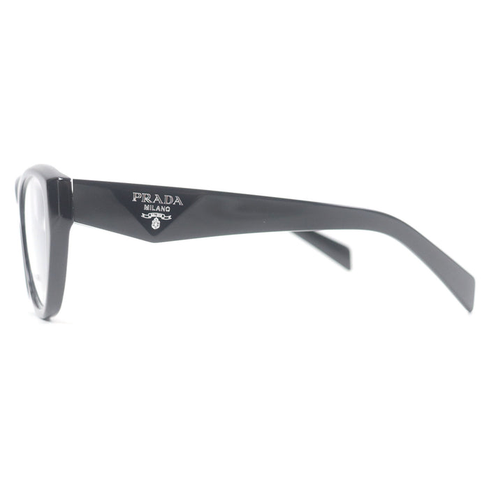 Excellent PRADA Glasses Triangle logo black mens
