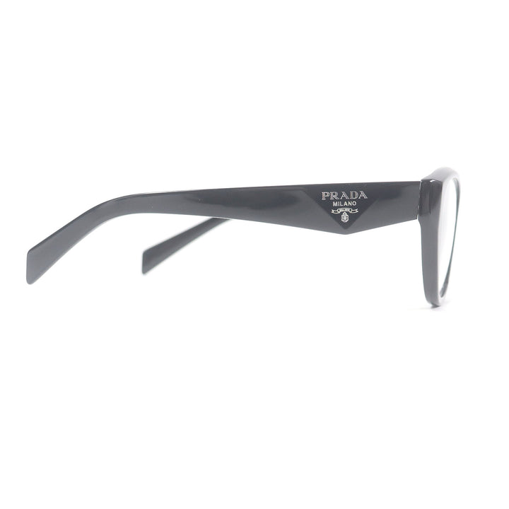 Excellent PRADA Glasses Triangle logo black mens