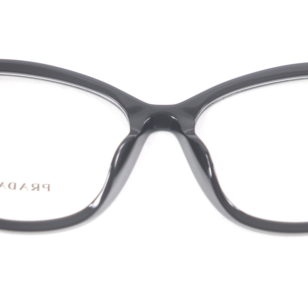 Excellent PRADA Glasses Triangle logo black mens