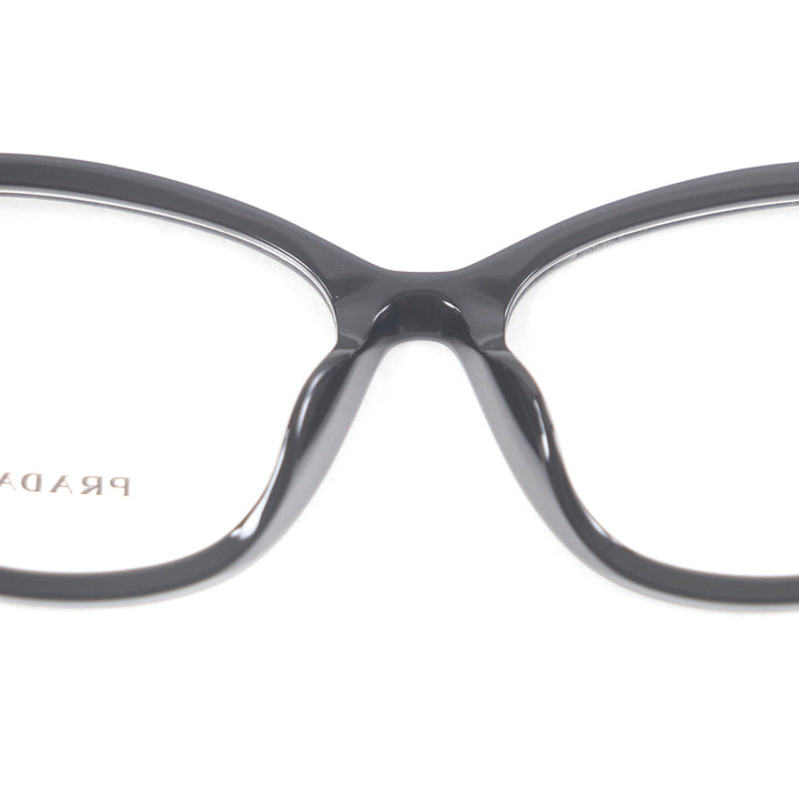 Excellent PRADA Glasses Triangle logo black mens