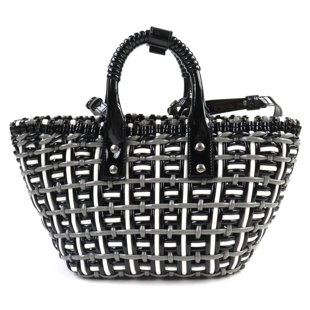Excellent BALENCIAGA Shoulder Bag Bistro Basket Bag XS 2WAY handbag enamel Women 671342