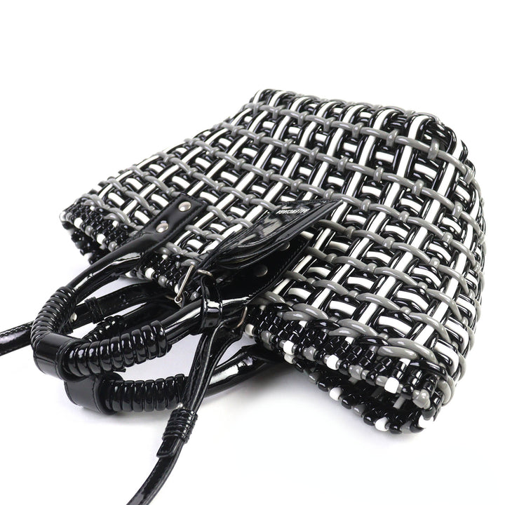 Excellent BALENCIAGA Shoulder Bag Bistro Basket Bag XS 2WAY handbag enamel Women 671342