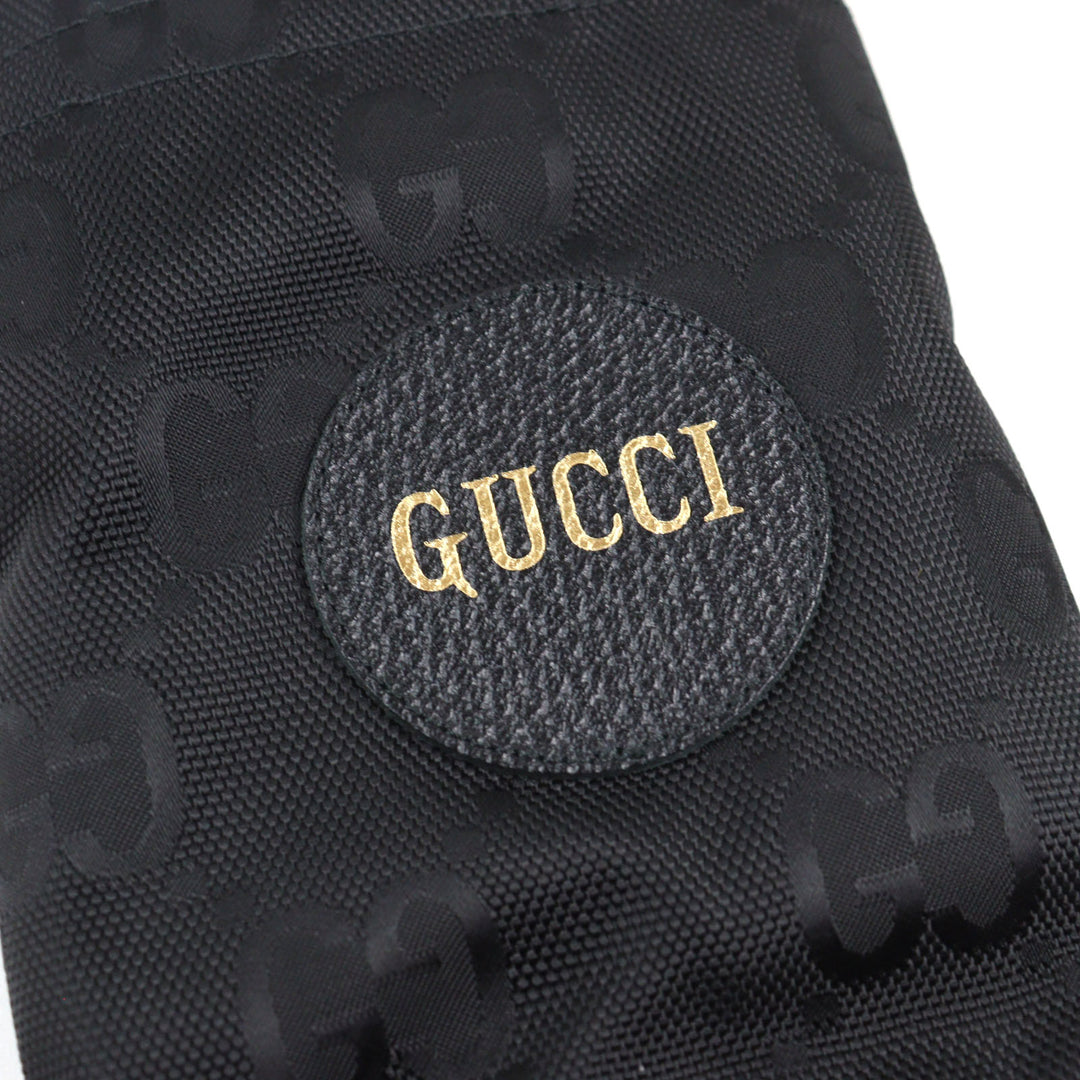 Excellent GUCCI gloves Ski gloves with GG logo leather patch Nylon mens 652996