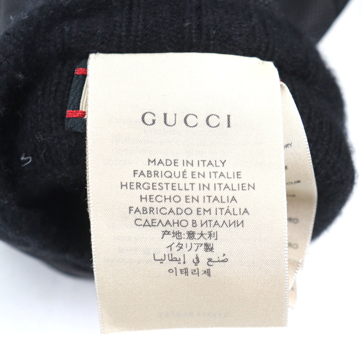 Excellent GUCCI gloves Ski gloves with GG logo leather patch Nylon mens 652996