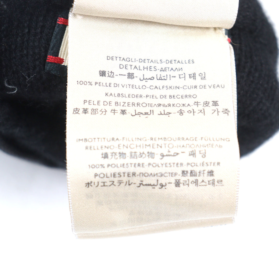 Excellent GUCCI gloves Ski gloves with GG logo leather patch Nylon mens 652996