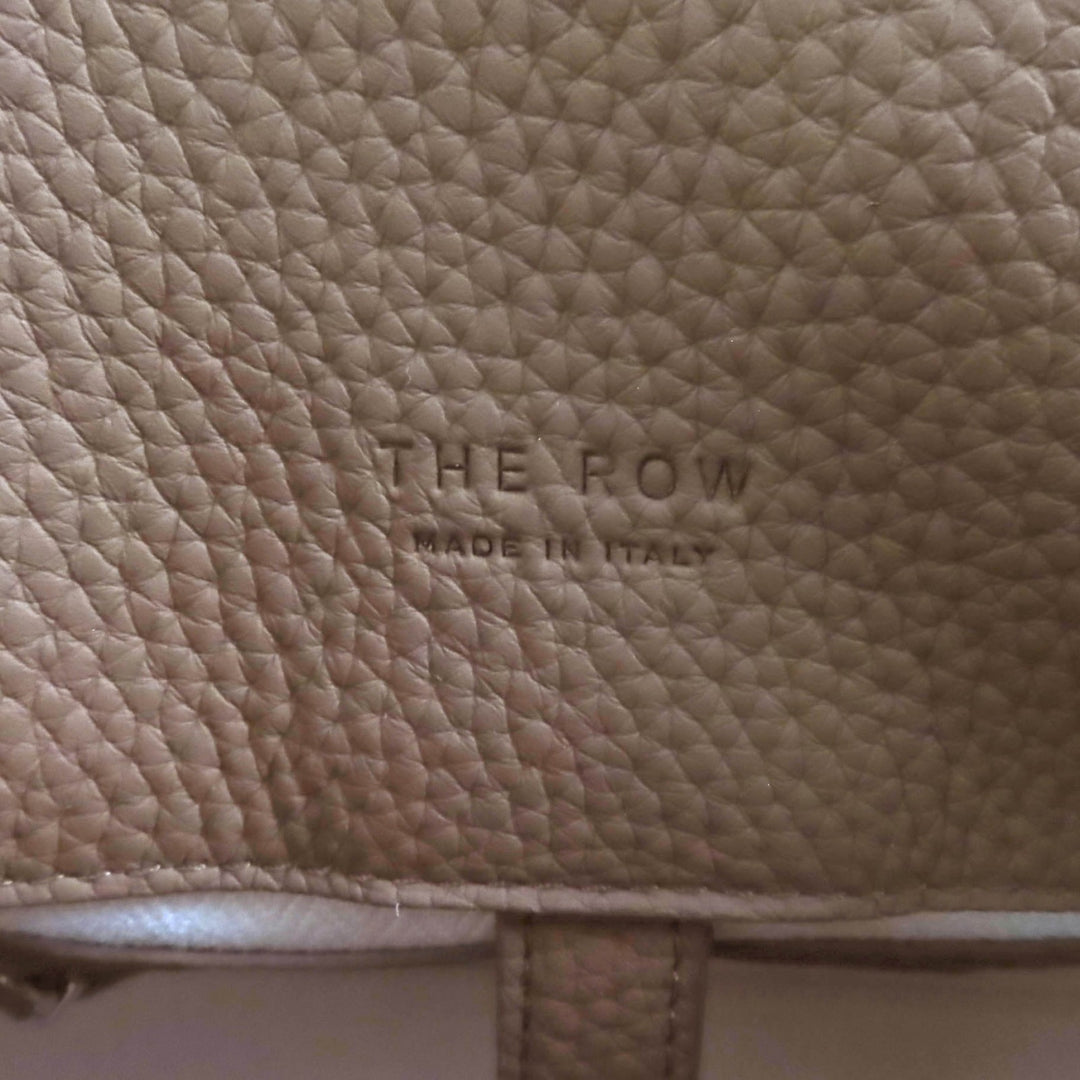Pristine THE ROW Handbag Soft Margaux 12 Soft Margaux 12 Taupe Calf leather