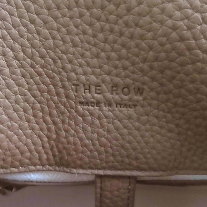 Pristine THE ROW Handbag Soft Margaux 12 Soft Margaux 12 Taupe Calf leather