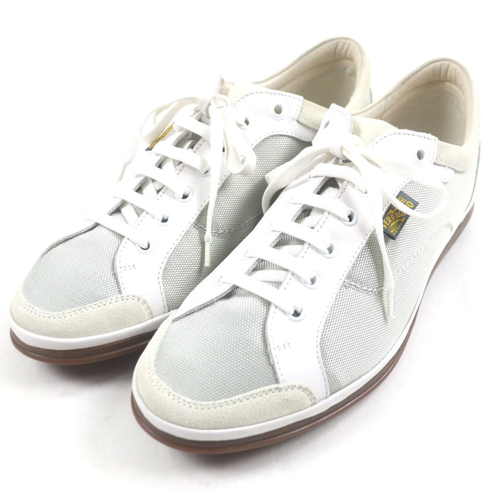 Excellent Salvatore Ferragamo Low cut sneakers gray mesh mens 8