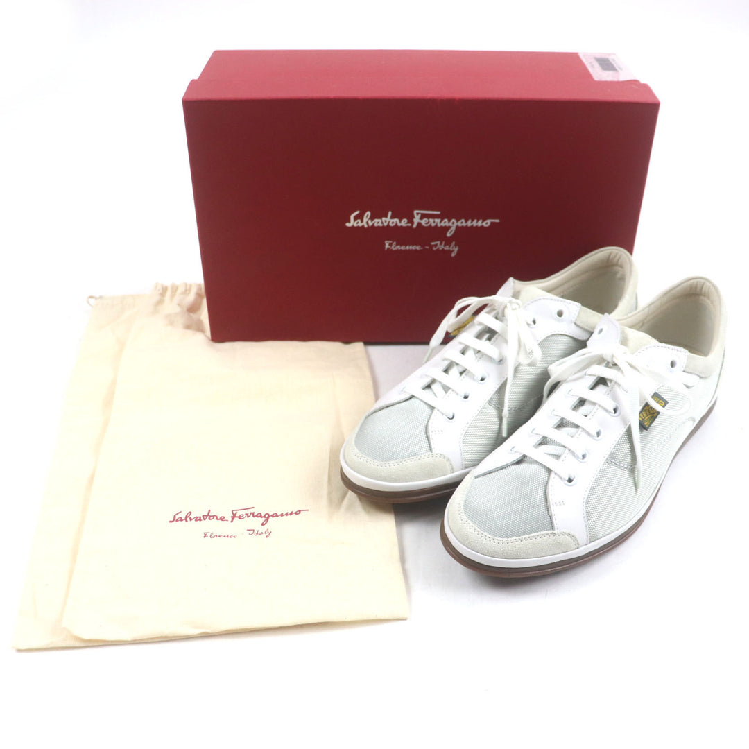 Excellent Salvatore Ferragamo Low cut sneakers gray mesh mens 8