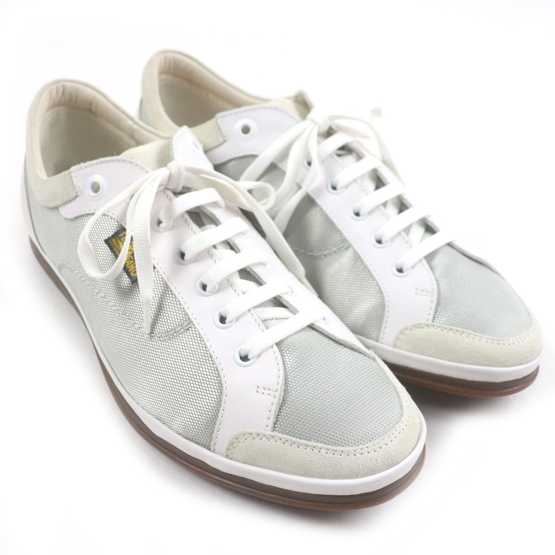 Excellent Salvatore Ferragamo Low cut sneakers gray mesh mens 8