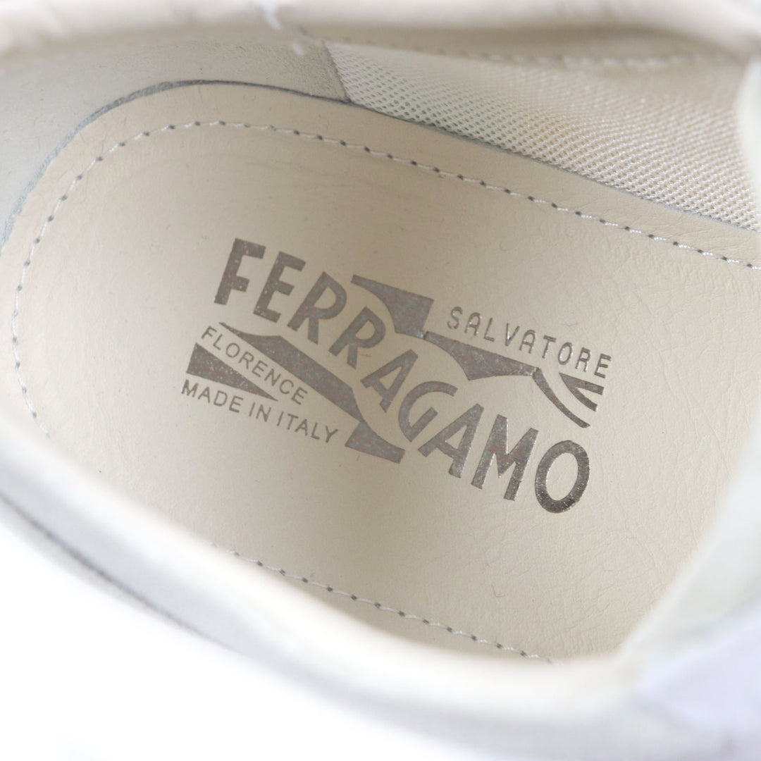 Excellent Salvatore Ferragamo Low cut sneakers gray mesh mens 8