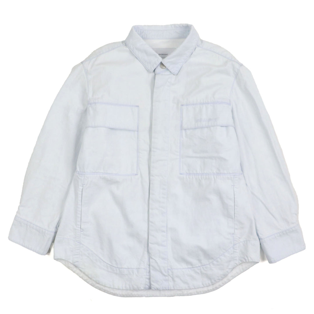 Excellent OVERCOAT Denim Jacket Ice blue cotton mens M S24T06-FLBL
