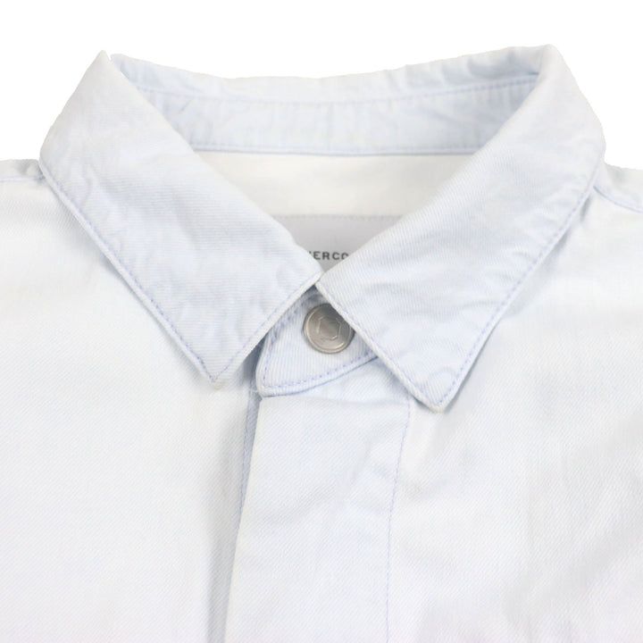 Excellent OVERCOAT Denim Jacket Ice blue cotton mens M S24T06-FLBL