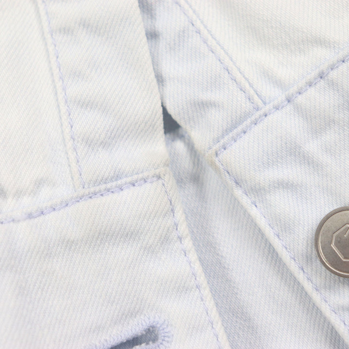 Excellent OVERCOAT Denim Jacket Ice blue cotton mens M S24T06-FLBL